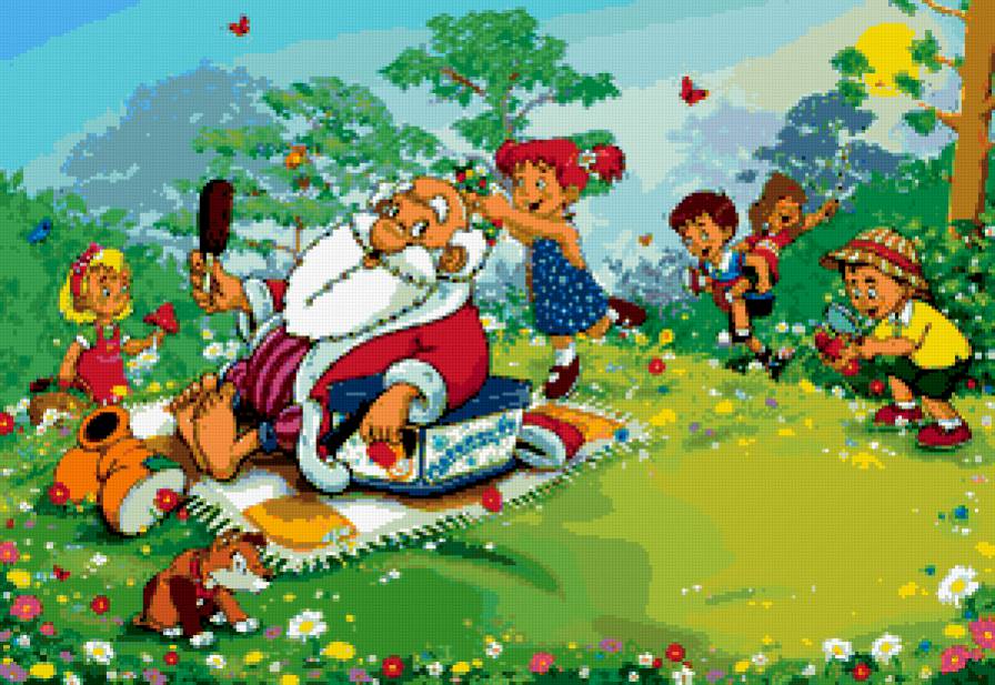 дед мороз и лето - мультик, лес, детям, дети, детская, мультяшки - предпросмотр