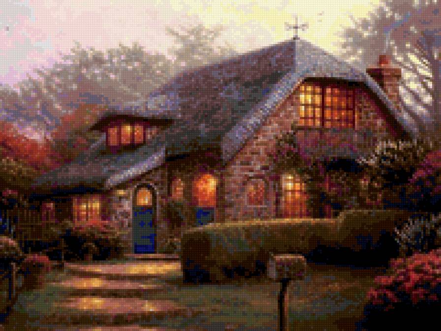 Сказочный домик - домик, сказка, дом - предпросмотр