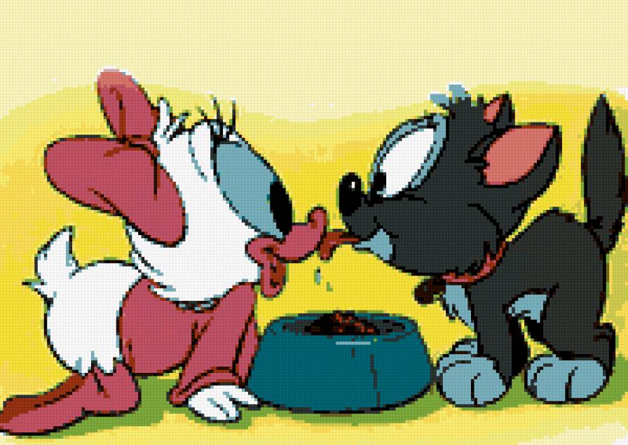 Серия МУЛЬТИКИ. За обедом - рисованные, уточка, мультик, детям, дисней - предпросмотр