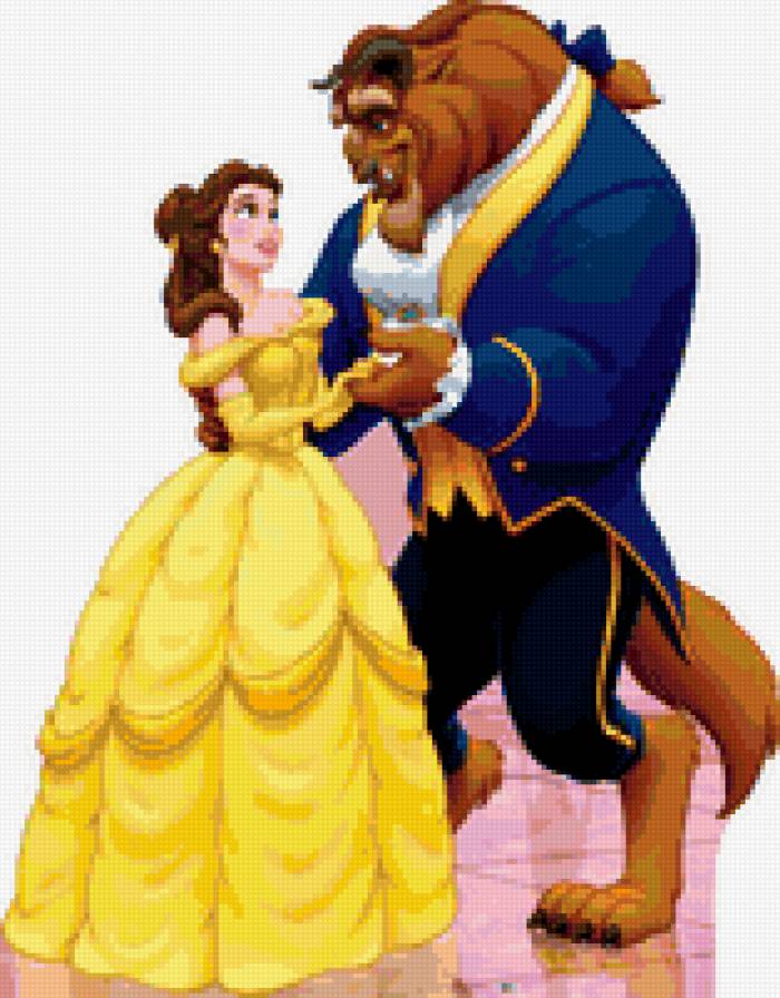 Серия МУЛЬТИКИ. Красавица и чудовище - детям, подушка, мультики, принцесса, дисней, красавица и чудовище - предпросмотр