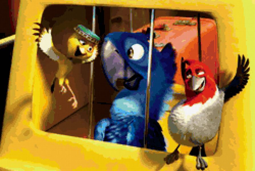 Серия МУЛЬТИКИ. Рио знакомство - мультик, птица, рио, детям - предпросмотр