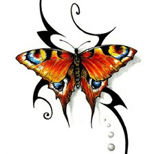 Схема вышивки «Бабочка»