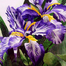 Схема вышивки «Китайская вышивка Ирисы»
