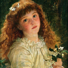 Схема вышивки «Юнная цветочница»