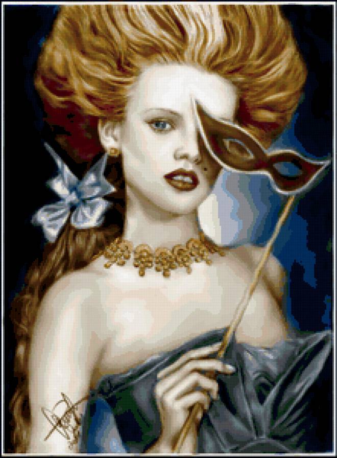 МИСС ЭЛЕГАНТНОСТЬ - женский образ, маскарад, венеция, венецианская красавица - предпросмотр