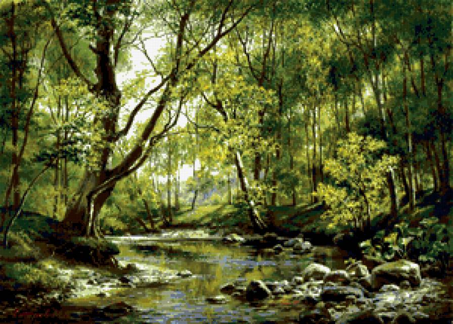 Лесная речка - речка, лес - предпросмотр