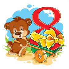 Схема вышивки «мишка»