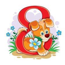 Схема вышивки «8 марта»