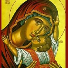 Схема вышивки «Икона Божьей матери Кардиотисса (Сердечная)»