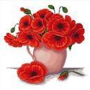 Схема вышивки «маки»