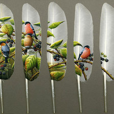 Схема вышивки «ПОЛИПТИХ "МЕЛОДИЯ ПЕРЬЕВ"»