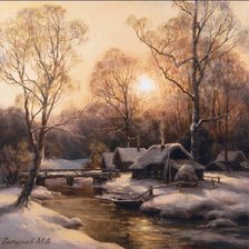 Схема вышивки «пейзаж»