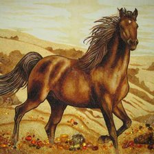 Схема вышивки «лошадка»