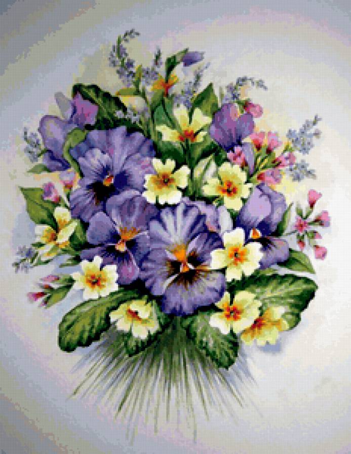 букет - букет, анютки, цветы - предпросмотр