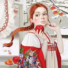 Схема вышивки «Первый снег»