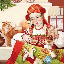 Схема вышивки «Куклы»