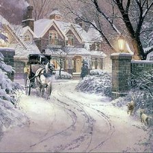 Схема вышивки «Зима»