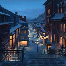 Схема вышивки «Вечер»