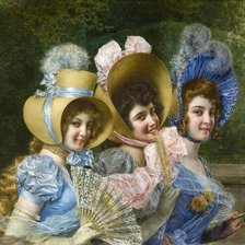 Схема вышивки «Шляпки»