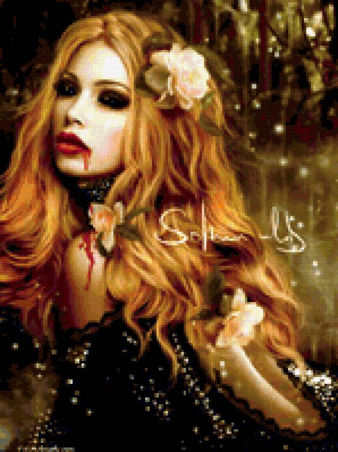 вампирша - девушка.вампиры - предпросмотр