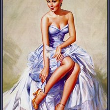 Схема вышивки «Леди»