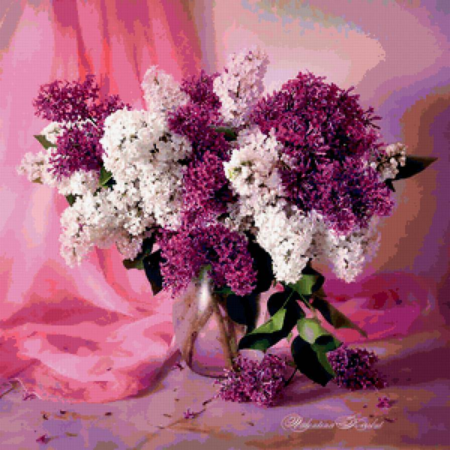 весенние цветы - цветы, сирень, букет - предпросмотр