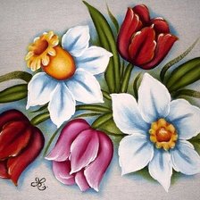 Схема вышивки «ВЕСЕННИЙ БУКЕТ»