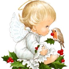 Схема вышивки «ангел»