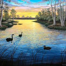 Схема вышивки «картина»