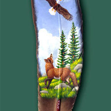 Схема вышивки «ДИПТИХ " РОСПИСЬ ПЕРЬЕВ"»