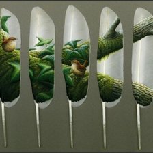 Схема вышивки «ПОЛИПТИХ " РОСПИСЬ ПЕРЬЕВ"»