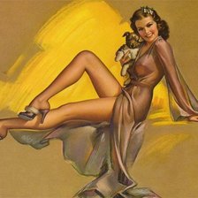 Схема вышивки «ДАМА С СОБАЧКОЙ»