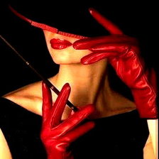 Схема вышивки «Дама в шляпе»