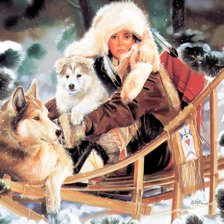 Схема вышивки «девушка»