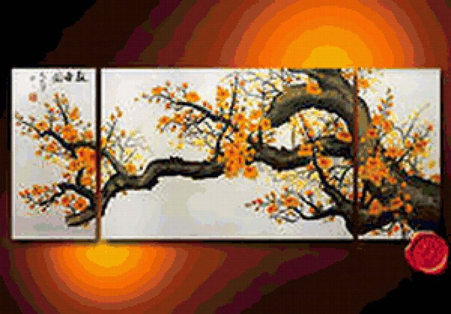 триптих дерево - предпросмотр