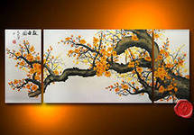 Схема вышивки «триптих дерево»