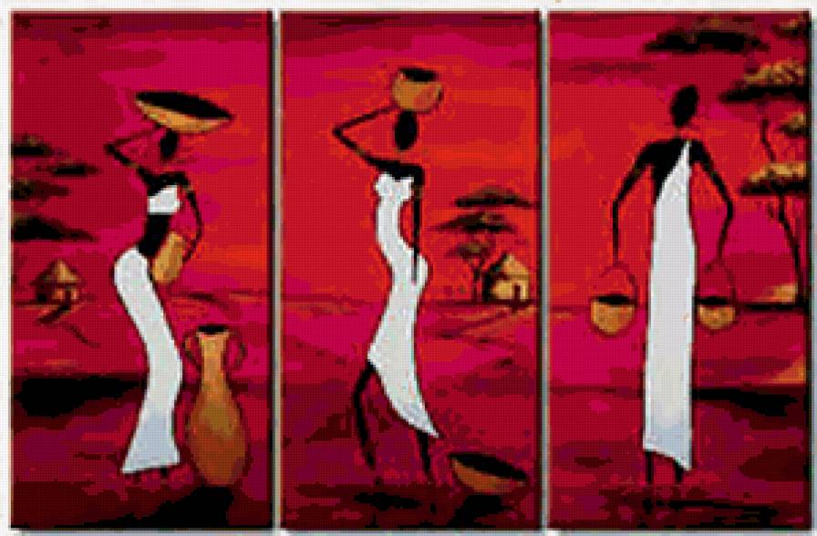 триптих африка - предпросмотр