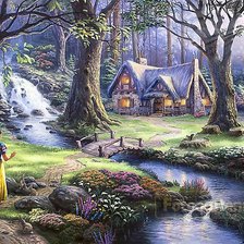 Схема вышивки «белоснежка»