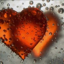 Схема вышивки «Два сердца и пузырьки»