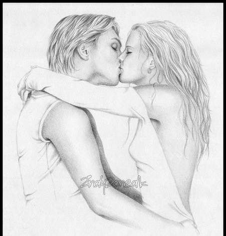 Поцелуй - день св.валентина, черно-белое - оригинал