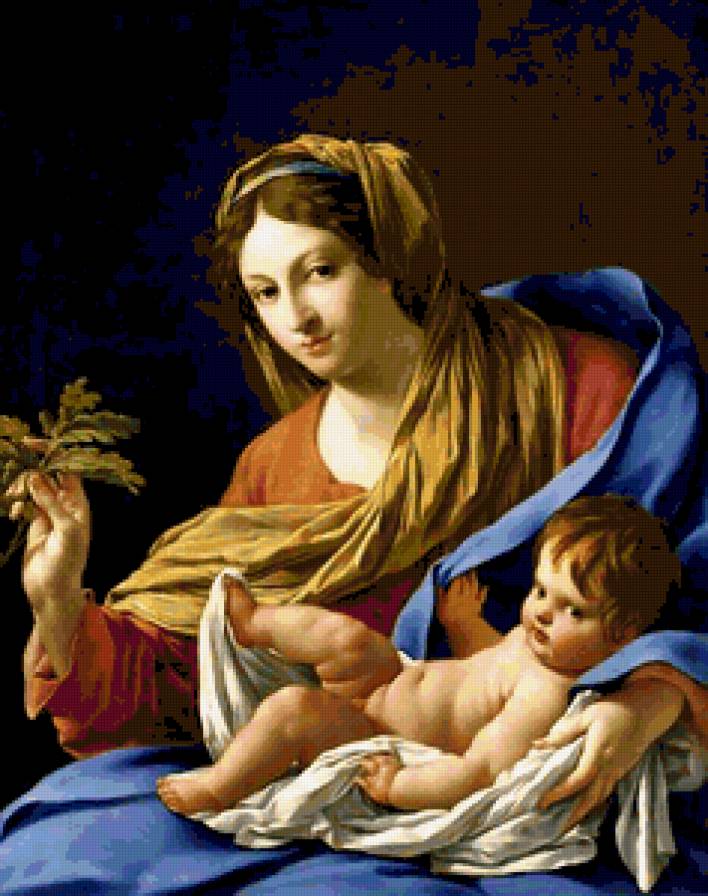 Мати і дитина - живопис - предпросмотр