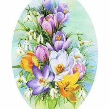 Схема вышивки «букет цветов»