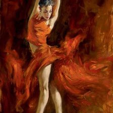 Схема вышивки «Танцовщица»