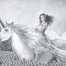 Схема вышивки «Единорог»