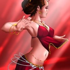 Схема вышивки «Танцовщица»