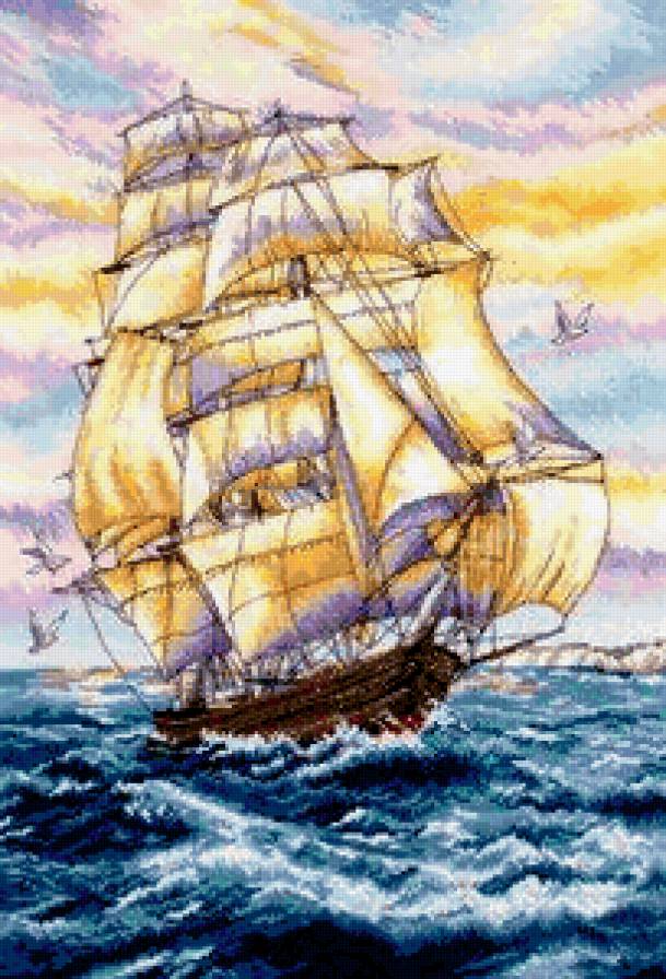 парусник - корабли, море - предпросмотр