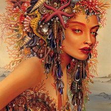 Схема вышивки «Морская Богиня»