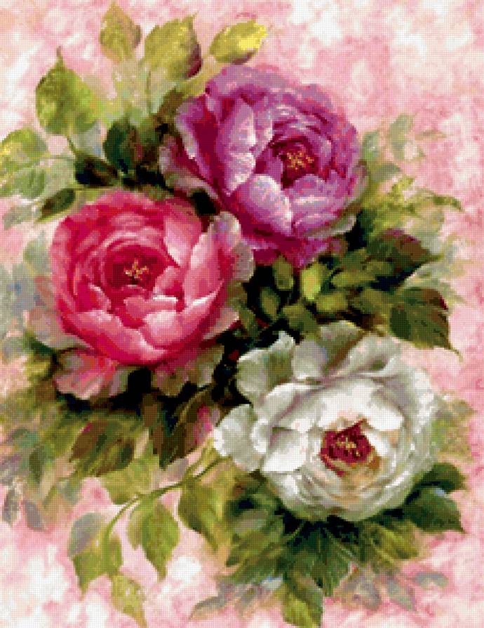 Серия "Букет" - цветы, букет, пионы - предпросмотр