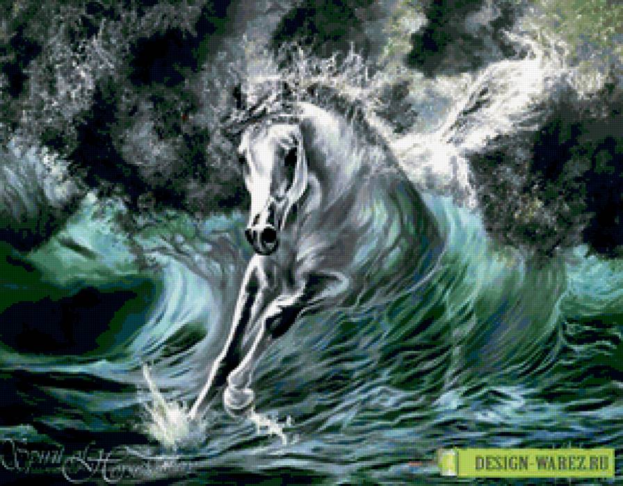 Из морской пены - лошади, животные - предпросмотр