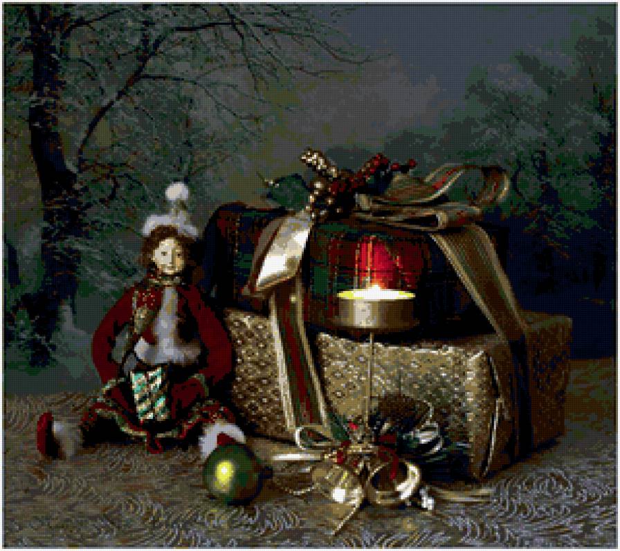 подарок - колокольчики, подарок, кукла - предпросмотр